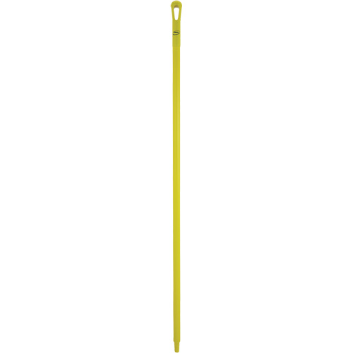 Ultra Hygiene Handle, Broom/Scraper/Squeegee, Yellow, Ergonomic, 59" L Equipment World