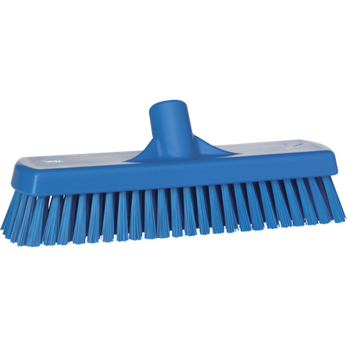 Deck & Wall Scrub Brush, Stiff Bristles, 12", Polyester, Blue Equipment World