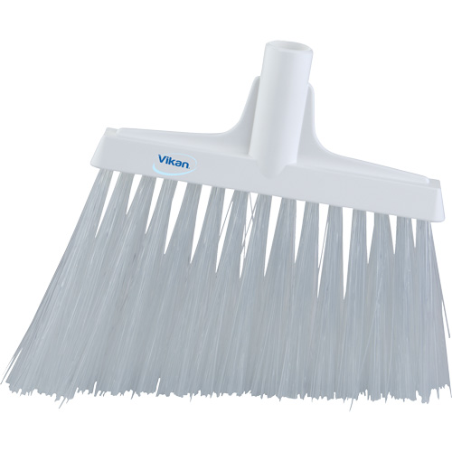 Angle Broom Head, X-Coarse Bristles, 12", Polyester, White Equipment World