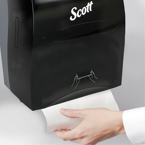 Scott&reg; Essential Hand Towel Roll Dispenser, Manual/No-Touch, 12.63" W x 10.2" D x 16.13" H Equipment World