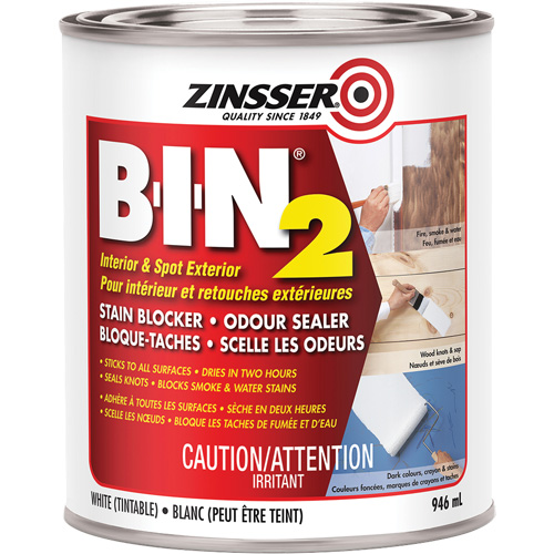 B-I-N&reg; 2 Primer, White, Very Flat, 946 ml, Can Equipment World