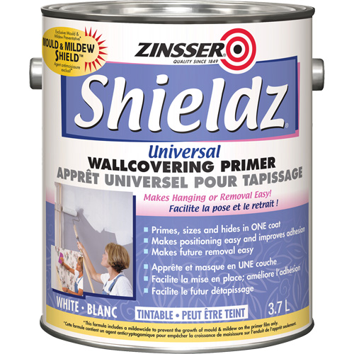 Shieldz&reg; Universal Wall Covering Primer, 3.7 L, Gallon, Tintable White Equipment World
