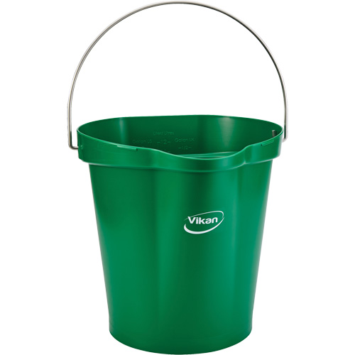 Seau pour l'hygi&egrave;ne des aliments, Vert, 3 gal. US Equipment World