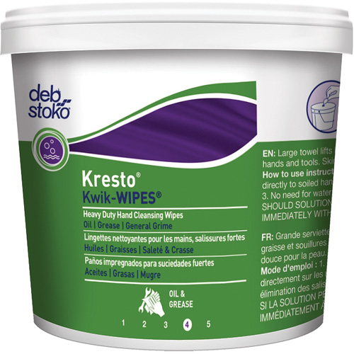Serviettes Kresto Kwik-Wipes, 130 lingettes, 12" x 10" Equipment World