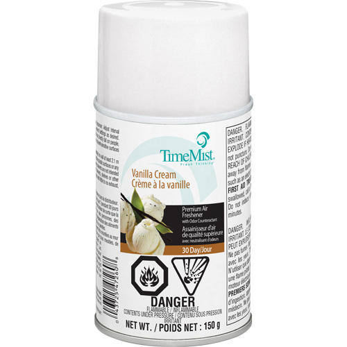 TimeMist&reg; Industrial Strength Air Freshener, Vanilla Cream, Aerosol Can/Cartridge Equipment World