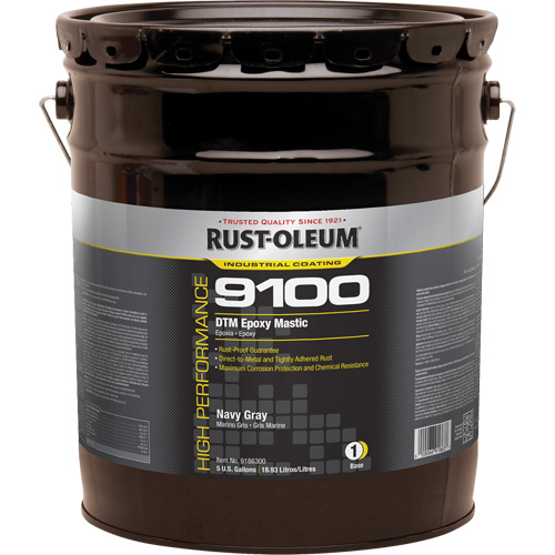 Base de mastic &eacute;poxy DTM du syst&egrave;me 9100, Gris marine, 5 gal., Seau Equipment World