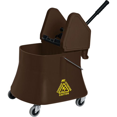 Champ Bucket & Wringer Combo, Down Press, 10 US Gal.(40 Quart), Brown Equipment World