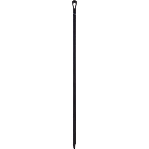 Ultra Hygiene Handle, Broom/Brush/Scraper/Squeegee, Black, Ergonomic, 59" L Equipment World