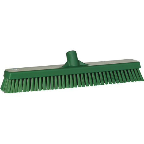 Deck & Wall Scrub Brush, Stiff Bristles, 19", Polyester, Green Equipment World
