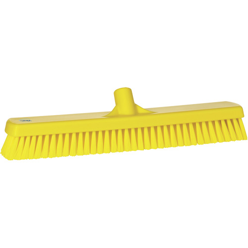 Deck & Wall Scrub Brush, Stiff Bristles, 19", Polyester, Yellow Equipment World