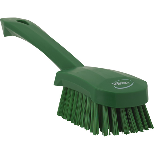Short-Handled Churn Brush, Stiff Bristles, 10" Long, Green Equipment World