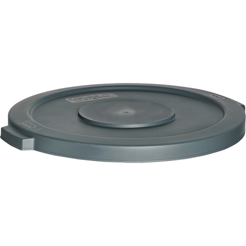 Waste Container Lid, Flat Lid, Plastic, Fits Container Size: 24" Dia. Equipment World