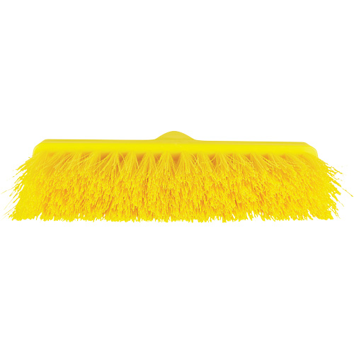 ColorCore Angle Head Broom, Medium Bristles, 10", Polypropylene, Yellow Equipment World