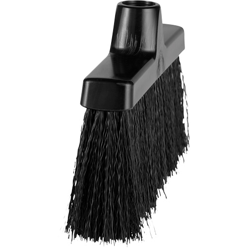 ColorCore Angle Head Broom, Medium Bristles, 10", Polypropylene, Black Equipment World