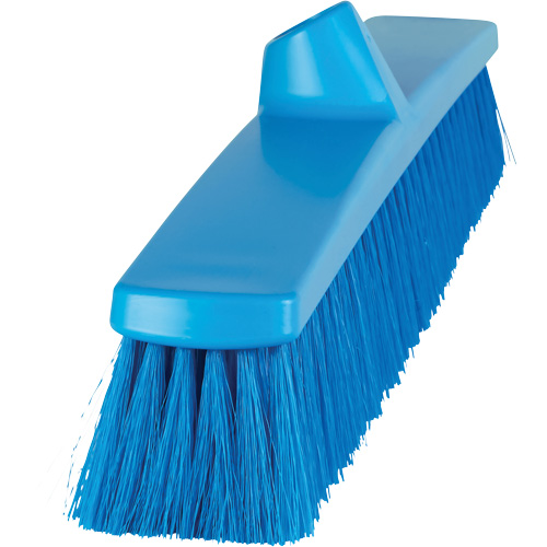 ColorCore Push Broom, Fine Bristles, 24", Polypropylene, Blue Equipment World