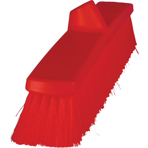 ColorCore Push Broom, Fine Bristles, 24", Polypropylene, Red Equipment World