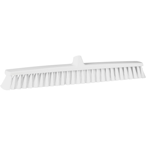ColorCore Push Broom, Fine Bristles, 24", Polypropylene, White Equipment World