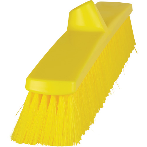 ColorCore Push Broom, Fine Bristles, 24", Polypropylene, Yellow Equipment World