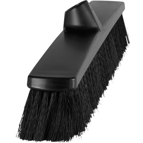 ColorCore Push Broom, Fine Bristles, 24", Polypropylene, Black Equipment World