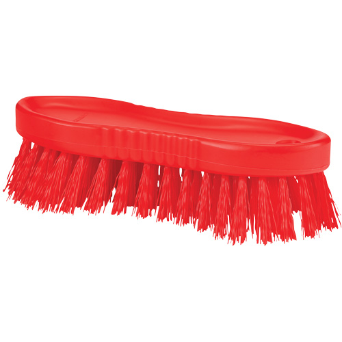Brosse &agrave; main ColorCore, Soies Ferme, Longueur de 6", Rouge Equipment World