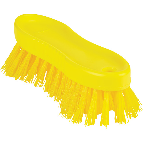Brosse &agrave; main ColorCore, Soies Ferme, Longueur de 6", Jaune Equipment World