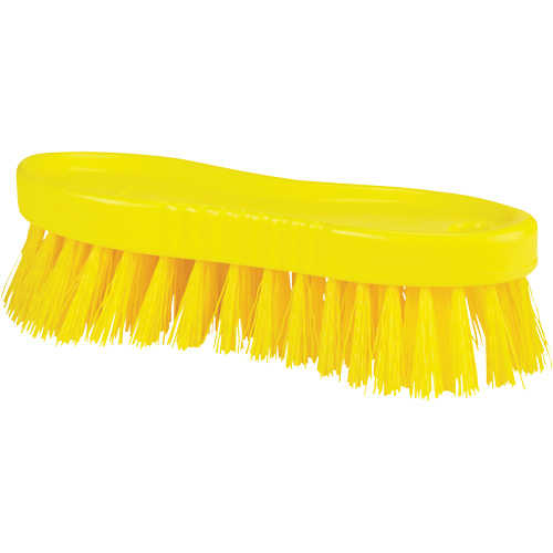 Brosse &agrave; main ColorCore, Soies Ferme, Longueur de 6", Jaune Equipment World