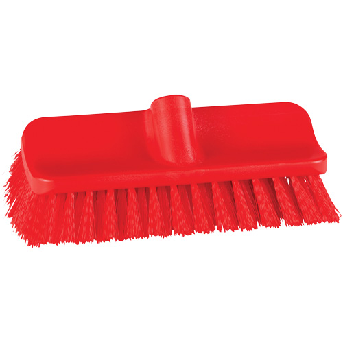 ColorCore High-Low Brush, Stiff Bristles, 10" Long, Red Equipment World