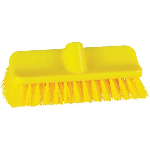 Brosse &agrave; angle double ColorCore pour surfaces hautes et basses, Soies Ferme, Longueur de 10", Jaune Equipment World