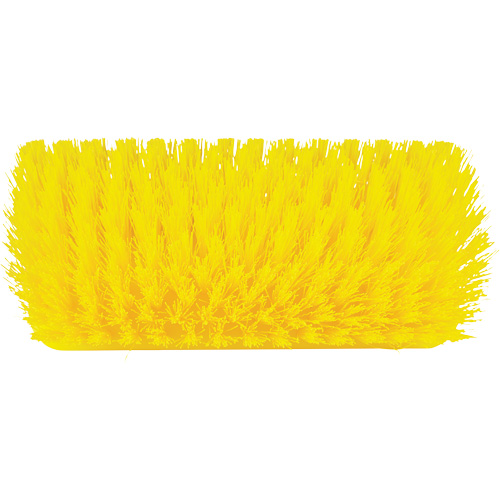 Brosse &agrave; angle double ColorCore pour surfaces hautes et basses, Soies Ferme, Longueur de 10", Jaune Equipment World