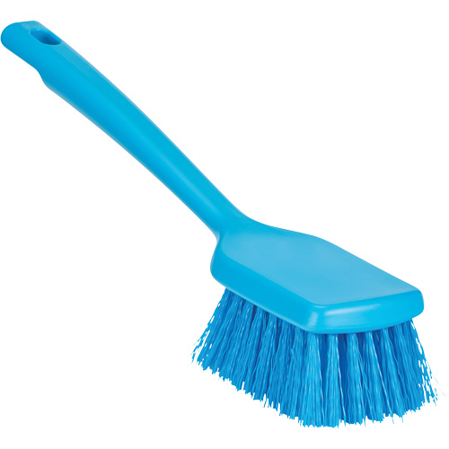 ColorCore Short Handle Brush, Stiff Bristles, 12" Long, Blue Equipment World