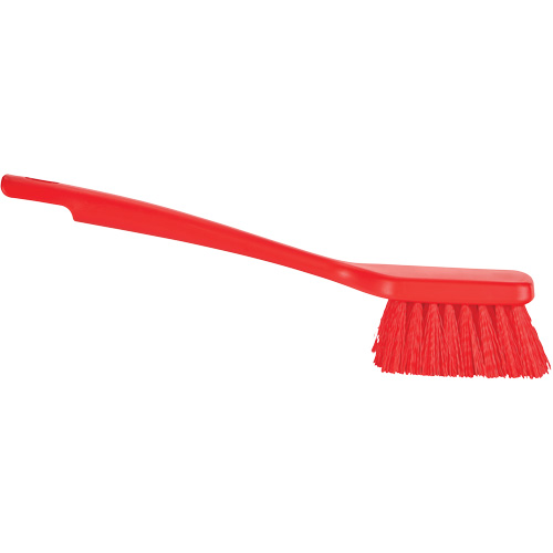 ColorCore Short Handle Brush, Stiff Bristles, 12" Long, Red Equipment World