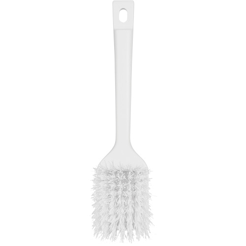 ColorCore Short Handle Brush, Stiff Bristles, 12" Long, White Equipment World