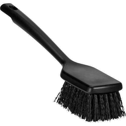 ColorCore Short Handle Brush, Stiff Bristles, 12" Long, Black Equipment World