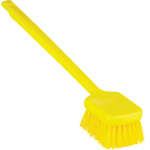 Brosse &agrave; manche long ColorCore, Soies Ferme, Longueur de 20", Jaune Equipment World