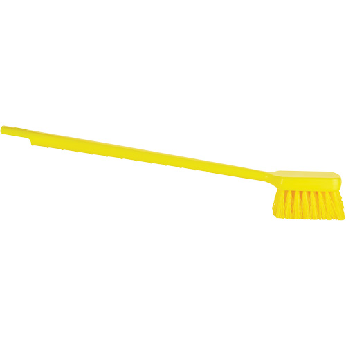 Brosse &agrave; manche long ColorCore, Soies Ferme, Longueur de 20", Jaune Equipment World