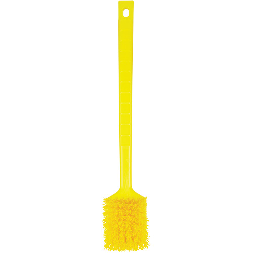 Brosse &agrave; manche long ColorCore, Soies Ferme, Longueur de 20", Jaune Equipment World