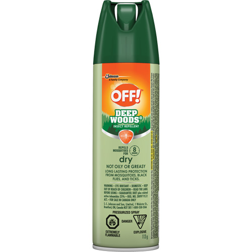 OFF! Deep Woods&reg; Insect Repellent, 25% DEET, Aerosol, 113 g Equipment World