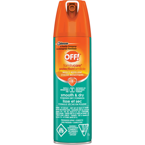 OFF! FamilyCare&reg; Smooth & Dry Insect Repellent, 15% DEET, Aerosol, 113 g Equipment World