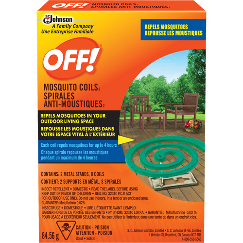 Spirales antimoustiques Off!, Sans DEET, Spirale,  Equipment World