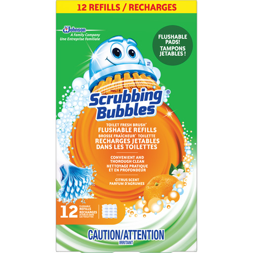 Scrubbing Bubbles&reg; Fresh Brush&reg; Toilet Brush Flushable Refills, Refill Equipment World