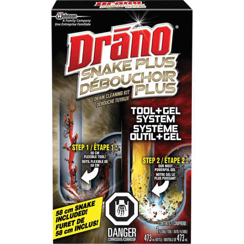 Drano&reg; Gel & Snake Tool Drain Cleaner Kit Equipment World