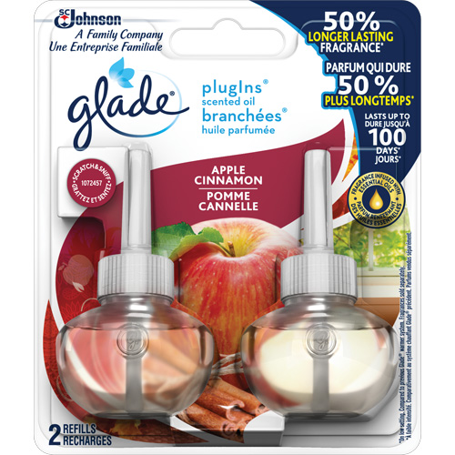 Glade&reg; PlugIns&reg; Scented Oil Refills, Apple Cinnamon, Cartridge Equipment World