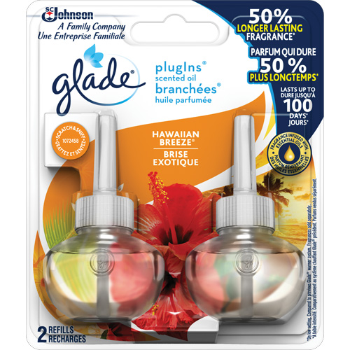 Glade&reg; PlugIns&reg; Scented Oil Refills, Hawaiian Breeze&reg;, Cartridge Equipment World