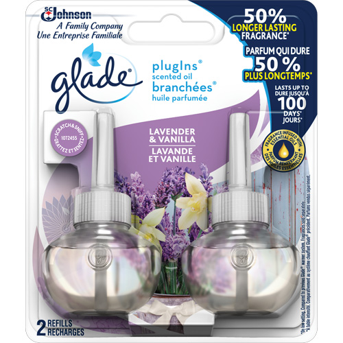 Glade&reg; PlugIns&reg; Scented Oil Refills, Lavender & Vanilla, Cartridge Equipment World