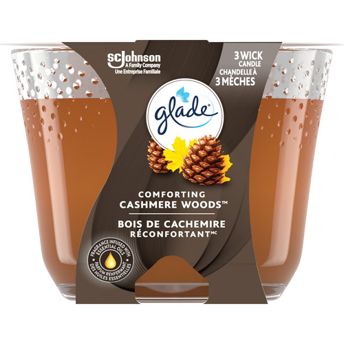 Glade&reg; 3-Wick Candle, Cashmere Woods&reg; Equipment World