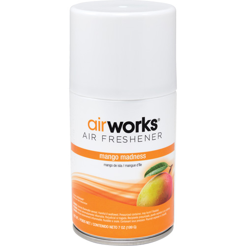 AirWorks&reg; Metered Air Fresheners, Mango Madness, Aerosol Can Equipment World