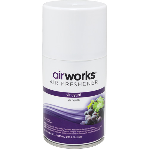AirWorks&reg; Metered Air Fresheners, Vineyard, Aerosol Can Equipment World