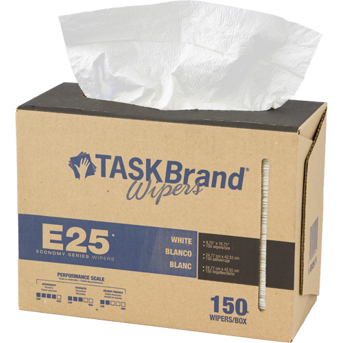 TaskBrand&reg; E25 Economy Scrim Wipers, All-Purpose, 16-3/4" L x 9-3/4" W Equipment World