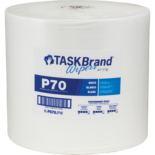 Chiffons de premi&egrave;re qualit&eacute; P70 TaskBrand, Robuste, 13" lo x 12" la Equipment World