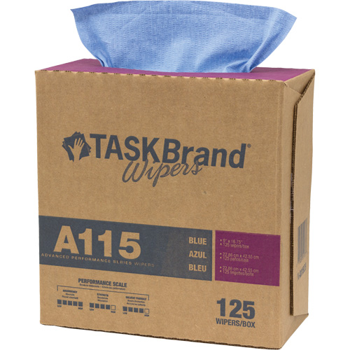 TaskBrand&reg; A115 Advanced Performance Wipers, Heavy-Duty, 16-3/4" L x 12" W Equipment World